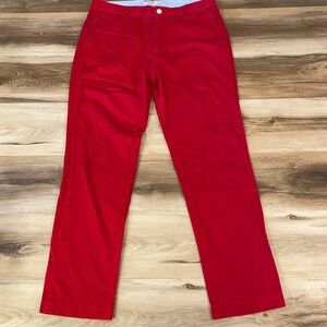 Rowing Blazers Chino Pants Mens 32 Ivy Heritage 100% Cotton Straight Red Classic